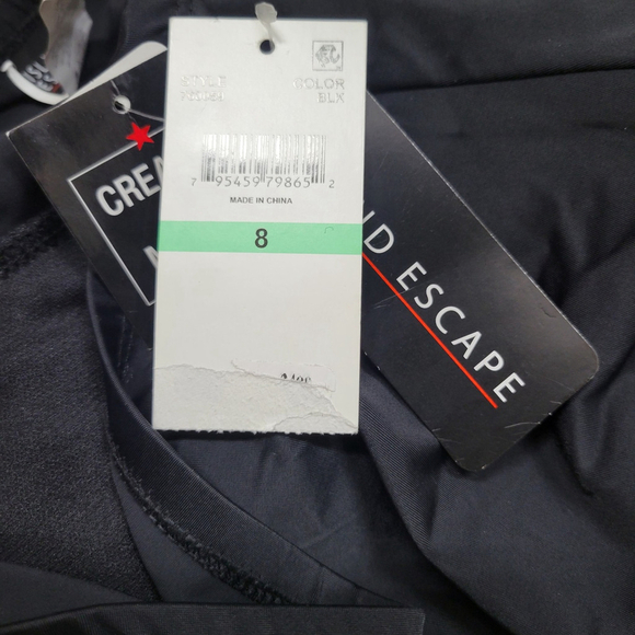 Island Escape Tummy Control Thigh Minimizer Skort Size 8 Women’s Black NWT - Picture 9 of 9